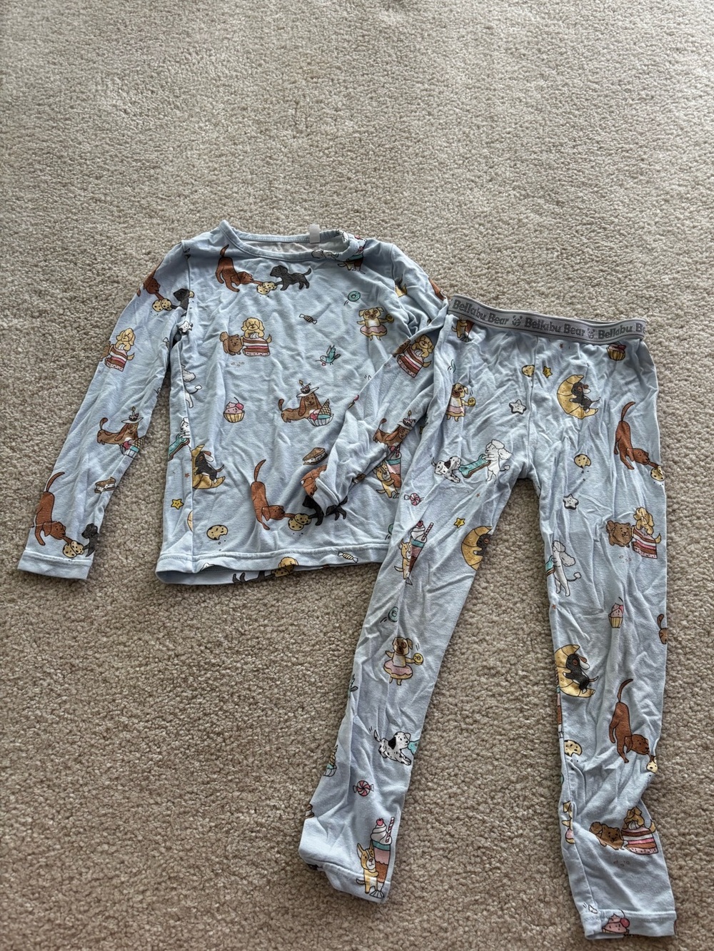 Bellabu Bear Blue Party Dog Pajama Set